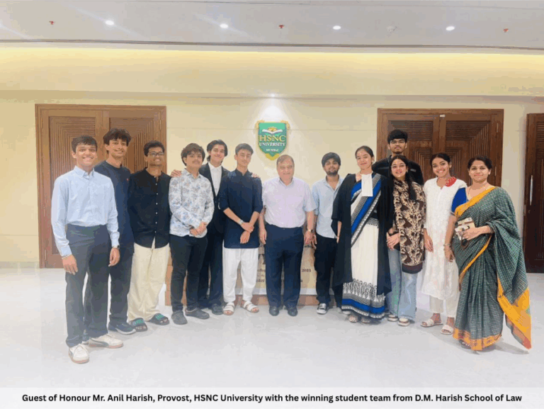 HSNC University’s D. M. Harish School of Law Clinches the First Prize at Nyay! Drama Festival 2025 – Indian Express Daily