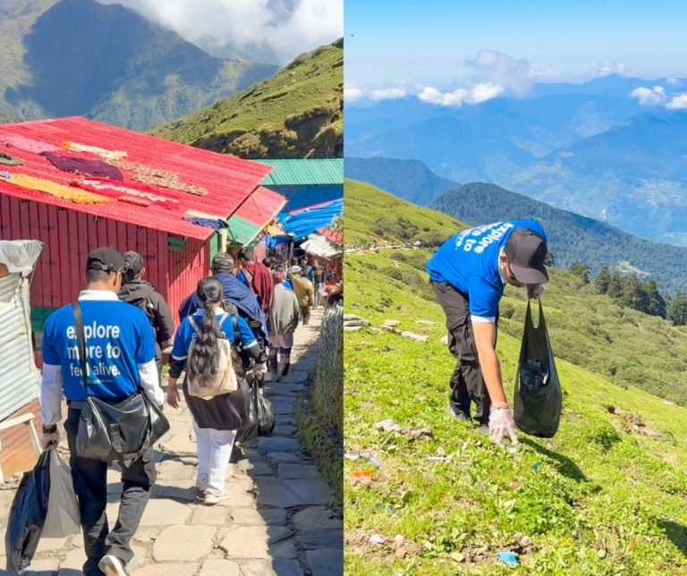 Go4Explore Team conducts Clean-Up Drive at Chopta Tungnath, sets example for Responsible Travel – Corporate Offsite with a Cause